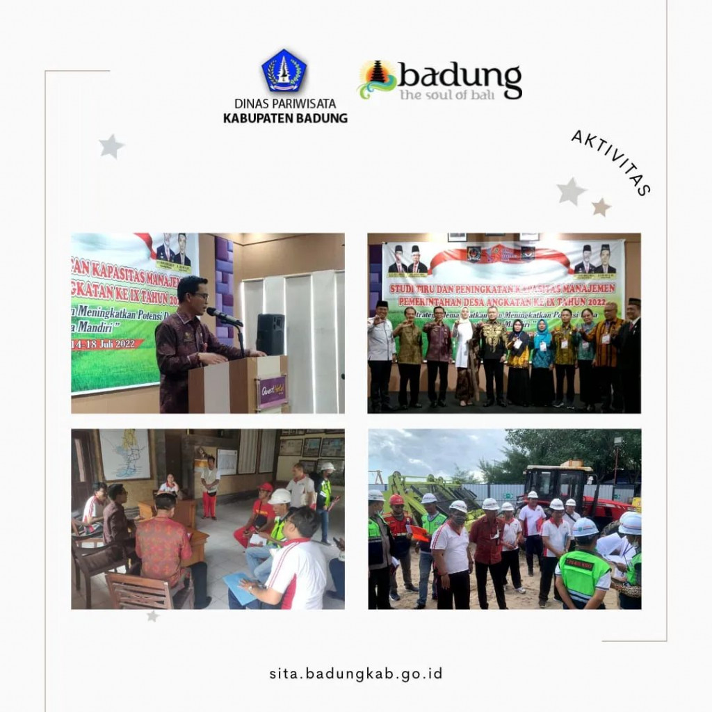 Agenda Dinas Pariwisata Kabupaten Badung, Jumat 15 Juli 2022